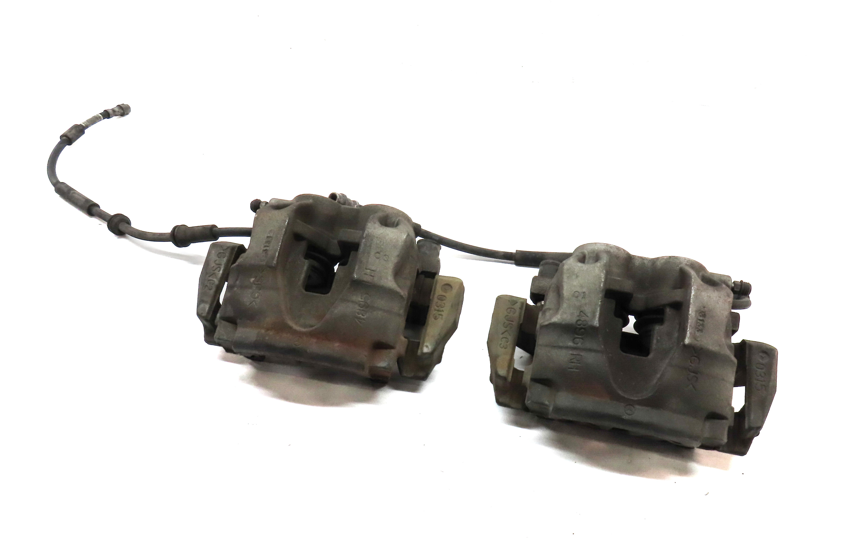 2012-2019 MERCEDES GL350 GL450 GLS350 ML350 (W166 X166) FRONT BRAKE CALIPER SET — exact item pictured